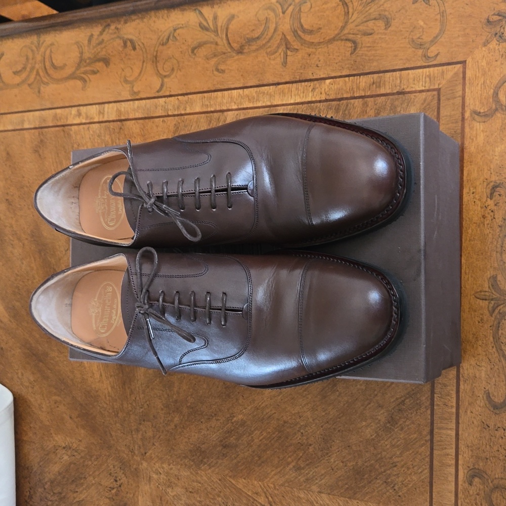Church's Lancaster Rubber Wedge Captoe Oxfords